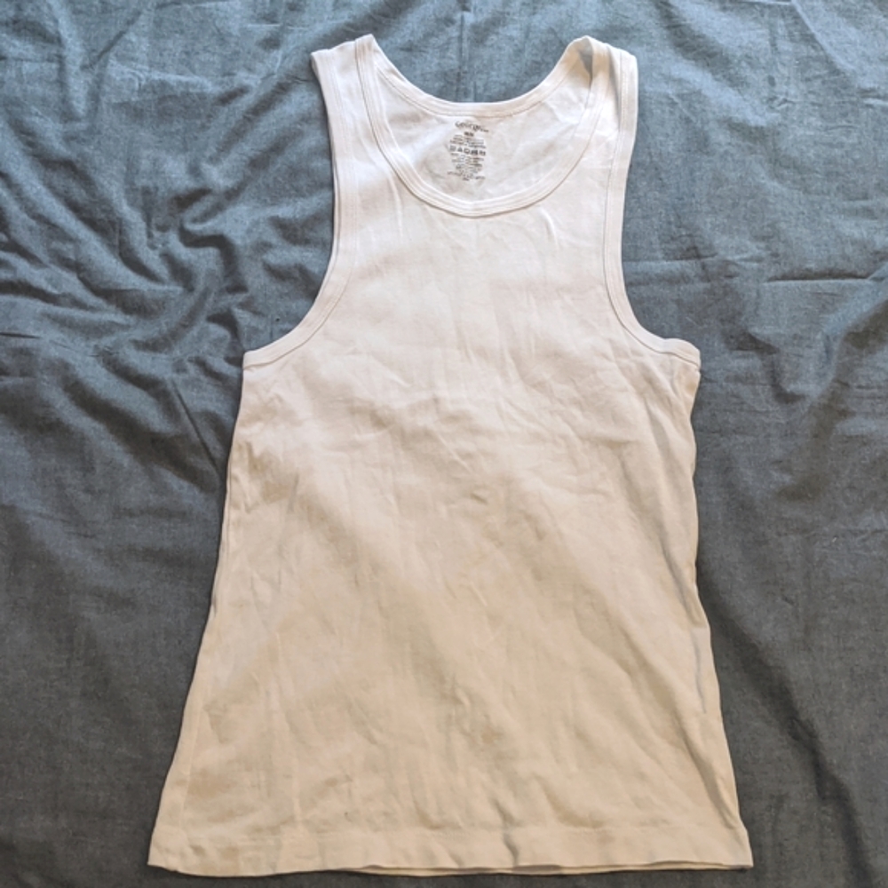 Medium White basic men's tank top like new